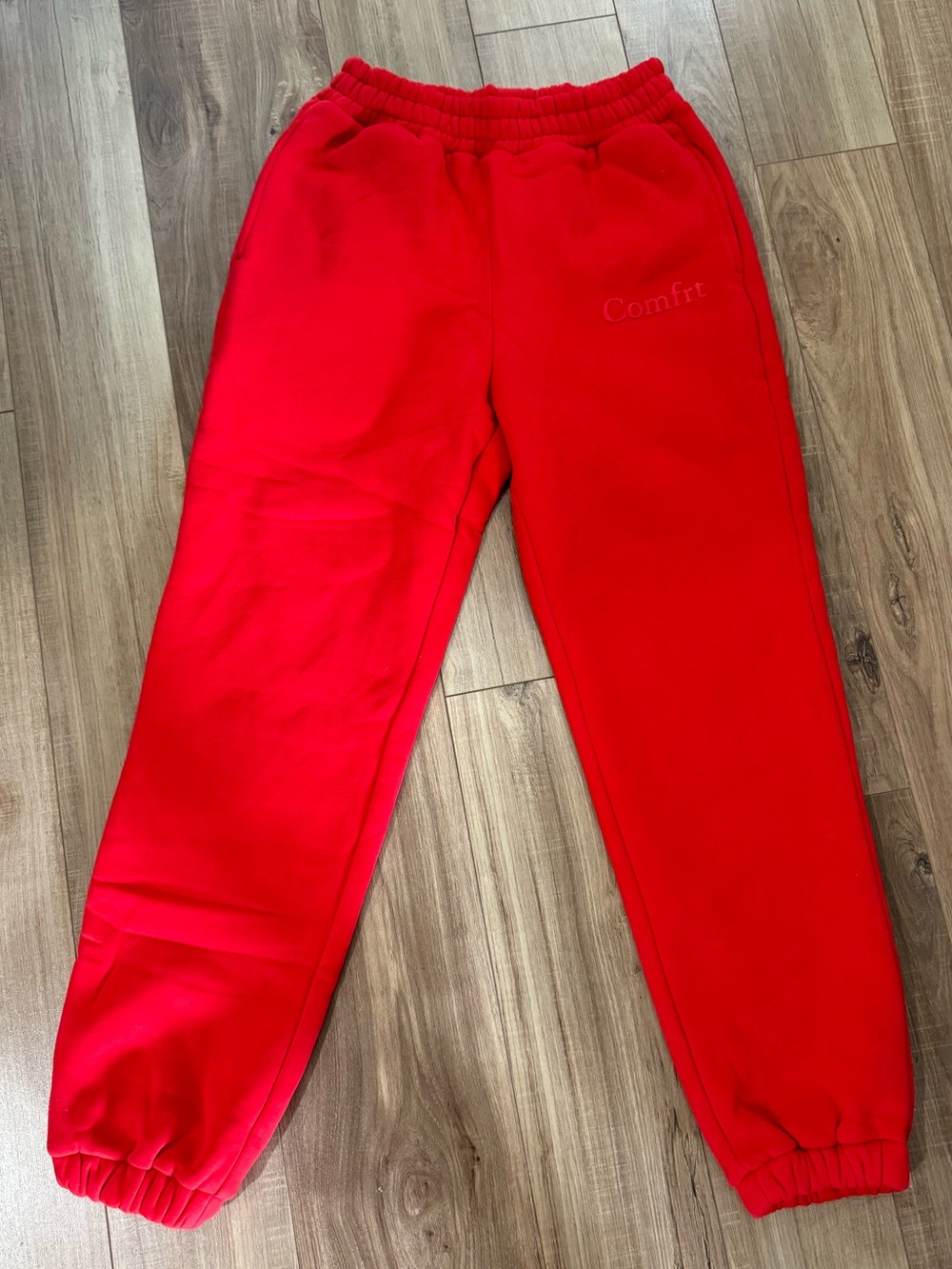 Women’s Comfrt Red Sweatpants